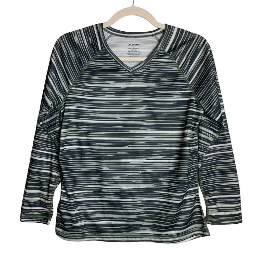 Kanu Women’s Rashguard Size Medium V-Neck Swim Surf Summer  Athletic Swim